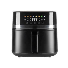 Home HGAF8 digitális air fryer, forrólevegős fritőz, 8 liter kapacitás, 2000 W, hőmérsékleti tartomány 80 – 200 °C