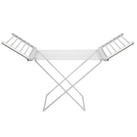 Home FTW11 Fűtött, elektromos ruhaszárító, 230 W, alumínium, összecsukható, 50 °C állandó hőmérséklet, vízálló kapcsoló, IPX2
