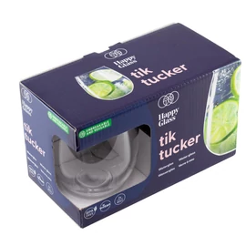 HappyGlass Tik Tucker törhetetlen öblös vizespohár, 40 cl, BPA mentes, élelmiszeripari minőség, 2 db / szett