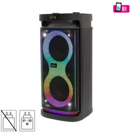 SAL PAR2100BT party hangdoboz, 80W, beépített akkumulátor és LED fénnyel, Bluetooth, AUX és mikrofon bemenetek, 2-utas, 3 hangszóró
