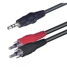 A 49X - Audió kábel, 3,5 mm sztereó dugó-2 RCA dugó 1,5 m