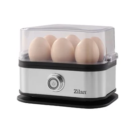 Zilan ZLN4109 elektromos tojásfőző, 200 W, 6 tojásos, LED jelzőfény, rozsdamentes acél