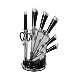 Zilan ZLN1634 8 darabos késkészlet, állvánnyal, 3CR13 rozsdamentes acél, mosogatógépben mosható