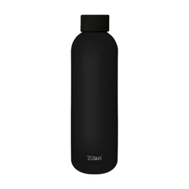 Zilan ZLN9840 sportpalack típusú termosz, 500 ml űrtartalommal, rozsdamentes acél belsővel, dupla fallal, fekete