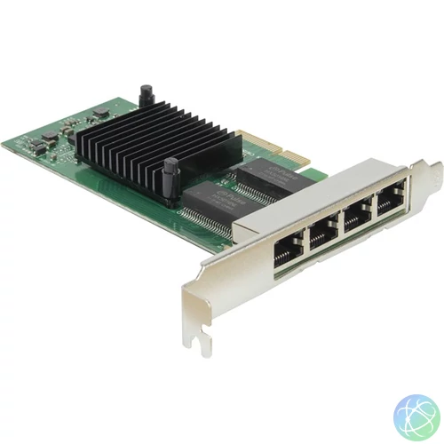 ARGUS LAN kártya 4x 10/100/1000 PCI-E x4 v2.0