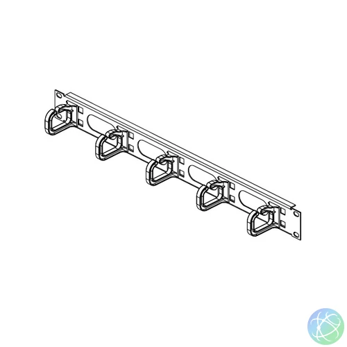 CONTEG Kábel rögzítő gyűrűs panel 19" 1U 40/50