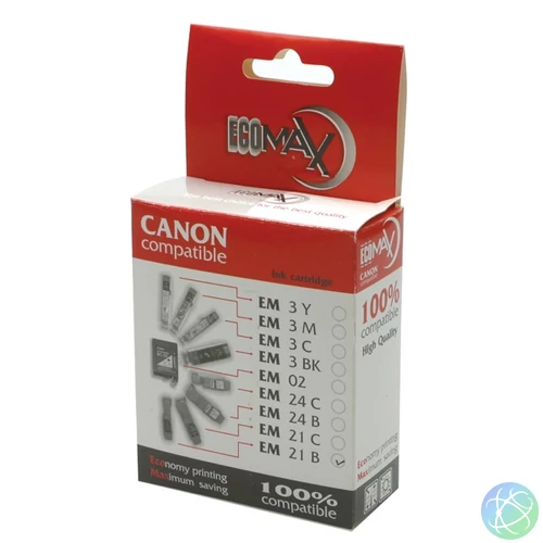 Utángyártott ECOMAX Tintapatron BCI-21Bk - EM21B