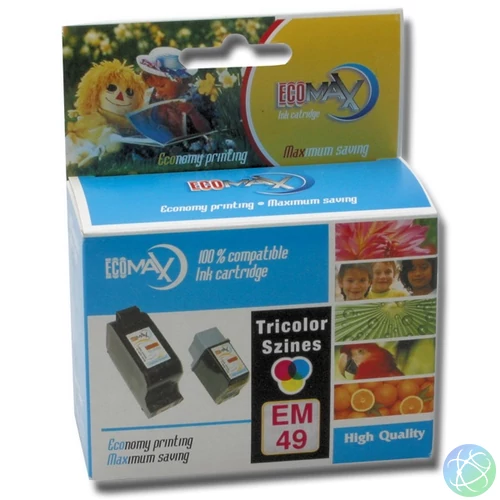 Utángyártott ECOMAX Tintapatron 51649A - EM49