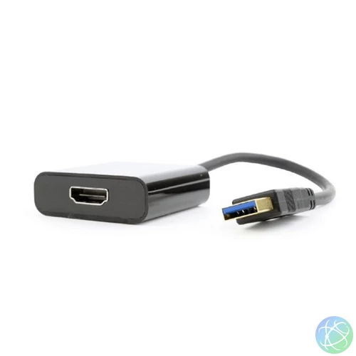 GEMBIRD USB 3.0 USB-A - HDMI Adapter, 1080p@60Hz, M/F, fekete