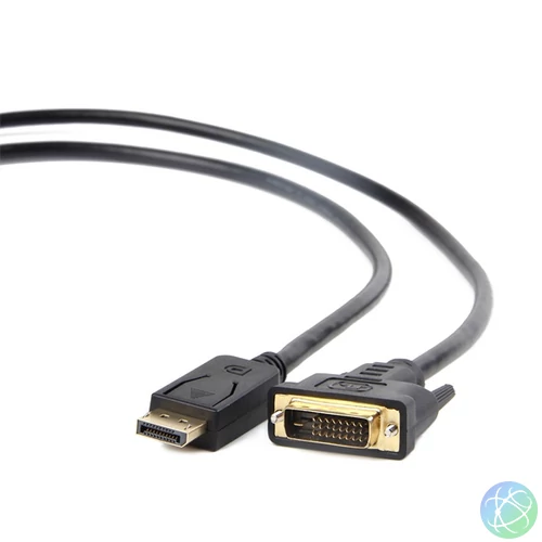 GEMBIRD Kábel DisplayPort 1.1 DP - DVI, 1080p@60Hz, M/M, 1,8m, fekete