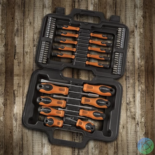 HANDY TOOLS Csavarhúzó szett, táskában, 58 darabos