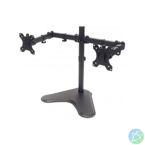 MANHATTAN Univerzális Dual monitor tartó 2 karos, talpas