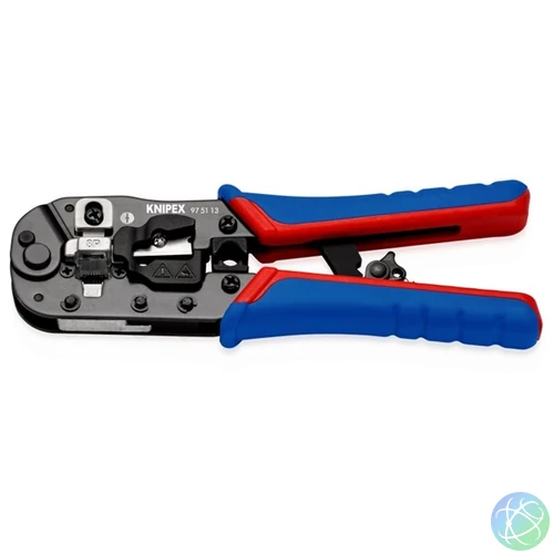KNIPEX Krimpelő fogó RJ45 western csatlakozókhoz, 191 x 70 x 20 mm