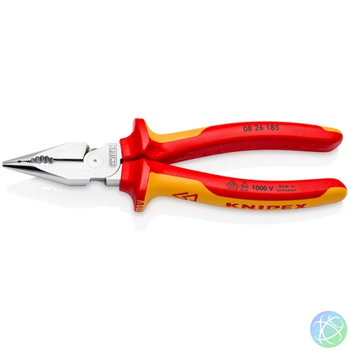 KNIPEX Egyetemes fogó, 185mm, hegyes, 1000V