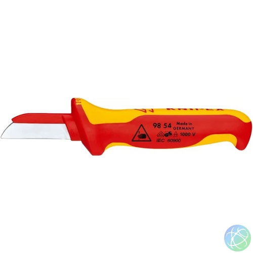 KNIPEX Kábelcsupaszító kés 190 mm pengevédővel