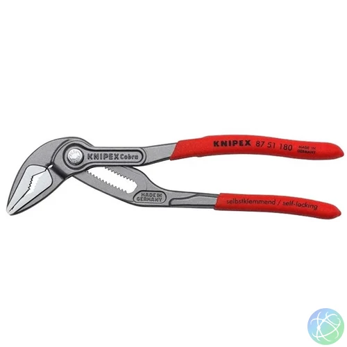 KNIPEX Cső- és vízpumpafogó Cobra®ES, keskeny fejforma, 180mm, 87 51 180