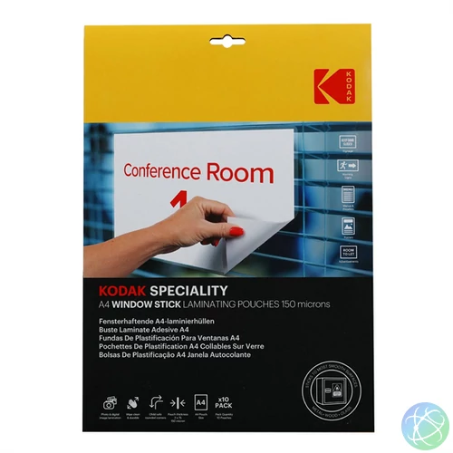 KODAK üvegre tapadó lamináló fólia A4, 150 micron, 10 db
