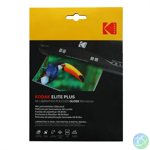 KODAK lamináló fólia (fényes) A6, 160 micron, 25 db