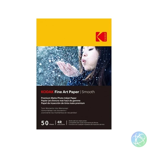 KODAK Fine Art fotópapír - Smooth 230g, 10x15cm, 50db