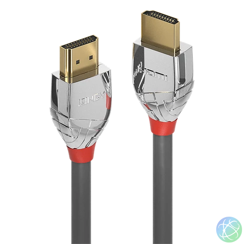 LINDY Kábel HDMI 2.0 HDMI - HDMI, Cromo Line, 4K@60Hz, M/M,   2m, szürke