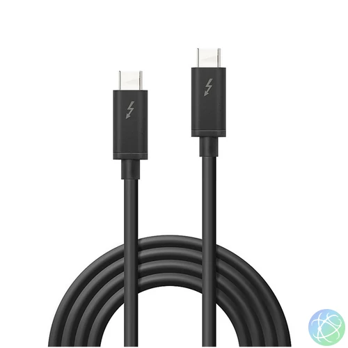 LINDY Kábel USB 3.1 Gen1 C - C, Thunderbolt 3, M/M 2m, fekete