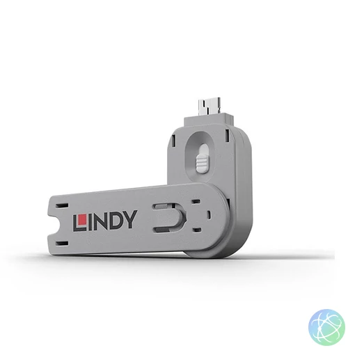 LINDY Dugó biztonsági, Port Blocker, USB A kulcs, fehér