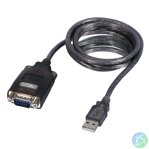 LINDY kábel USB-A - RS232, 1m, fekete