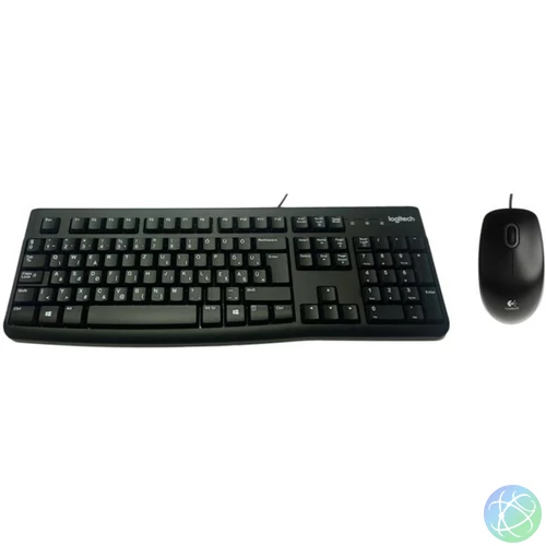 LOGITECH Billentyűzet + egér USB MK120, Magyar, fekete