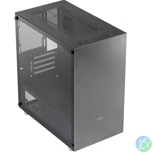 MS Számítógépház, Fighter S300, ATX, Fekete