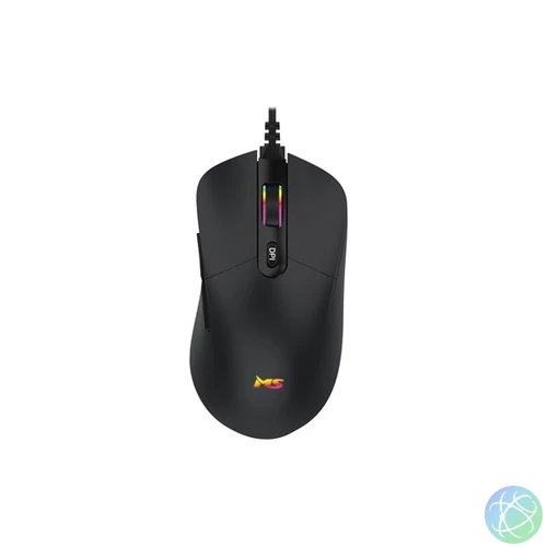 MS Egér, Gamer, Nemesis C330, vezetékes USB, fekete - RGB