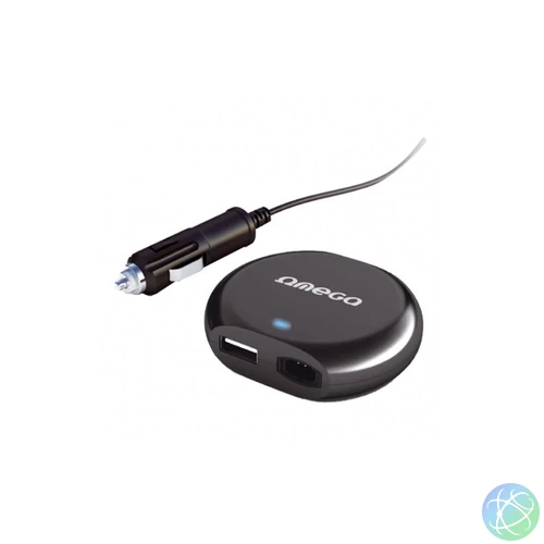 OMEGA Notebook Adapter Univerzális DC Mini Autós USB porttal