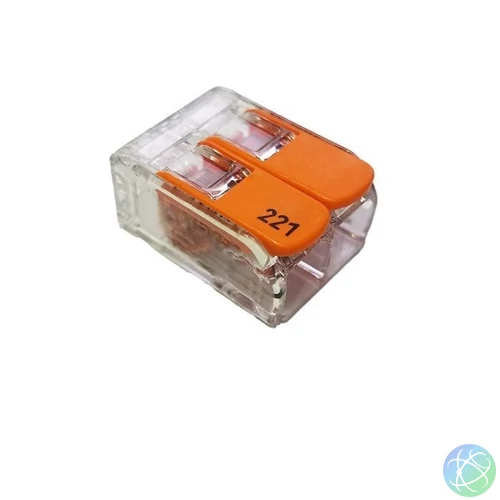 OPTONICA WAGO 221-612 Vezeték Összekötő 2 csatlakozós 0,75 6mm2 32A 400V