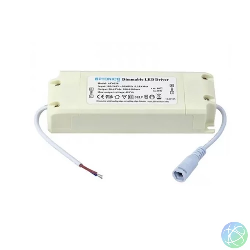 OPTONICA LED Panel Tápegység 36W, DC: 38-42V, 900mA - AC6019