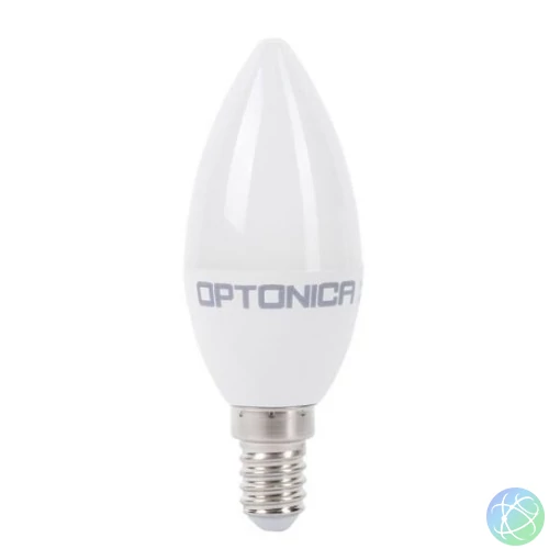 OPTONICA LED Gyertya izzó, E14, 3,7W, meleg fehér fény, 320Lm, 2700K - 1424