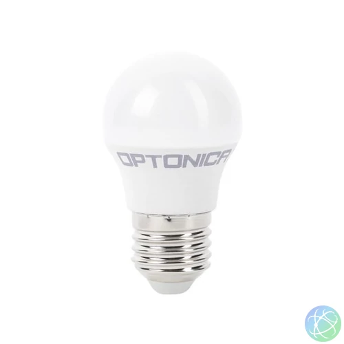 OPTONICA LED Gömb izzó, E27, 8W, meleg fehér fény, 710Lm, 2700K - 1338