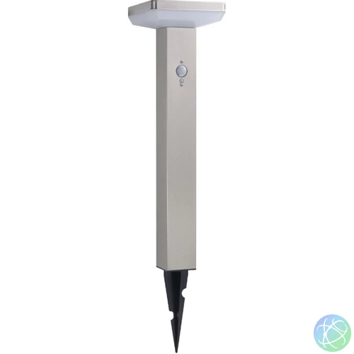 OPTONICA LED Lámpa, kültéri, napelemes, solar gyep lámpa, földbe szúrható SS-szálcsiszolt alumínium 4,4W