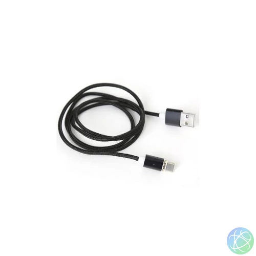 PLATINET Kábel USB, mágneses micro USB csatlakozóval, Fekete