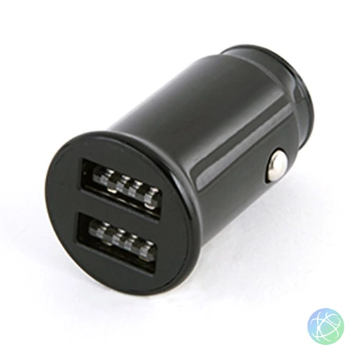 PLATINET Szivargyújtós töltő 10W, 2x USB 2.1A, fekete
