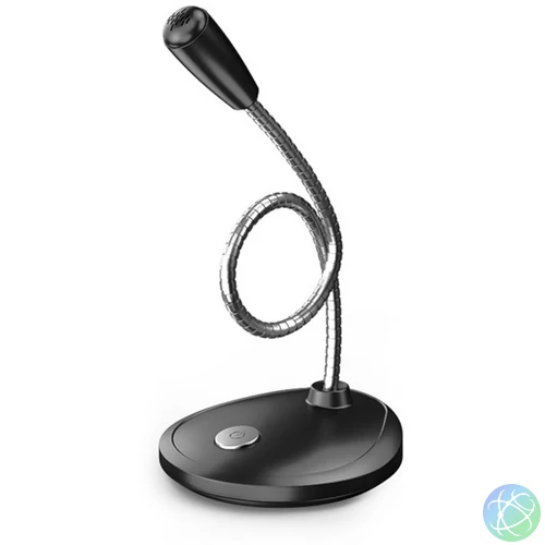 PLATINET Mikrofon, USB, fekete
