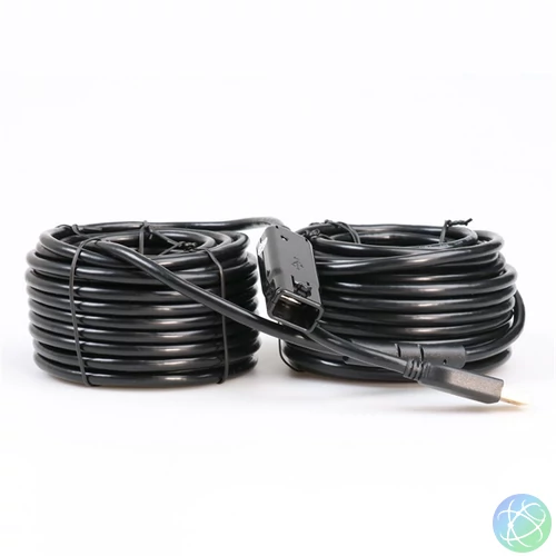 PROCONNECT Kábel USB 2.0 A - A  Aktív, M/F, 24m, fekete