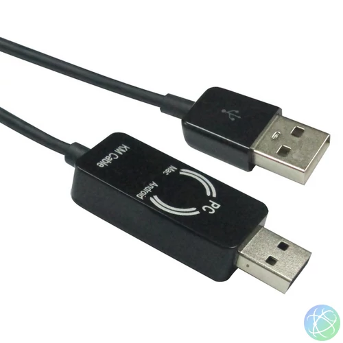 ROLINE Kábel USB 2.0 KM link PC/Android,   2m , fekete
