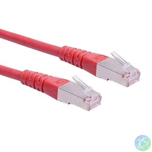 ROLINE Patch kábel S/FTP CAT6 (PiMF) 20m, piros