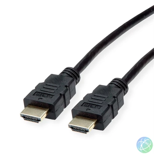 ROLINE Kábel HDMI - HDMI, High Speed, TPE, Ethernettel, 4K@30Hz, M/M,   2m, fekete