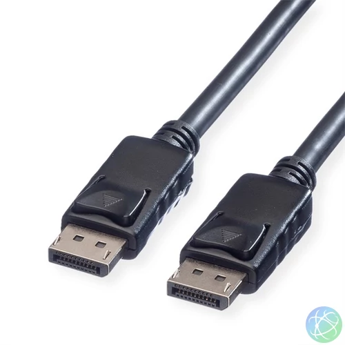 ROLINE Kábel DisplayPort 1.2 DP - DP, 4K@60Hz, M/M,  1,5m, fekete