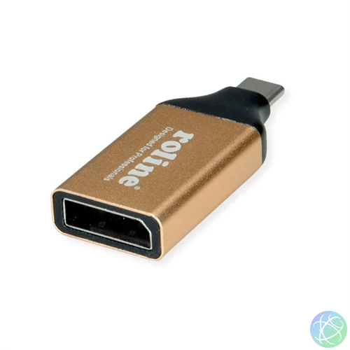 ROLINE Adapter USB 3.1 USB-C - DP DisplayPort 1.2 4K@60Hz, M/F, arany