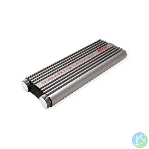 ROLINE SSD ház, M.2, USB-C 3.2 Gen 2, alumínium, hűtőbordás ház