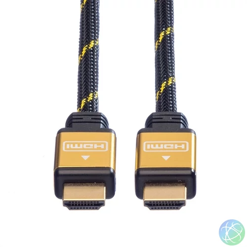 ROLINE Kábel HDMI - HDMI + Ethernet, 4K@30Hz, M/M, 10 m, fekete