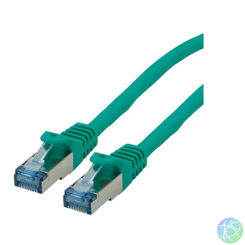 ROLINE Patch kábel S/FTP CAT6a, LSOH, 10m, zöld