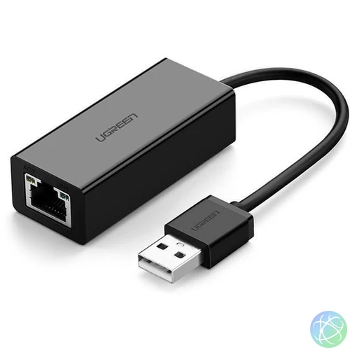 UGREEN USB 2.0 10/100Mbps Ethernet Adapter, fekete