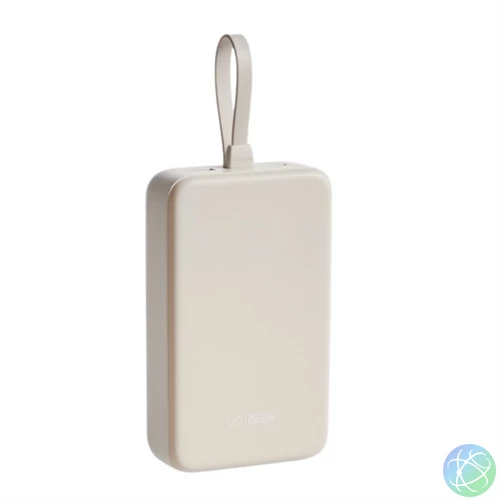 UGREEN Power Bank hordozható töltő 20000 mAh, 30W, USB-C, USB-A, fehér